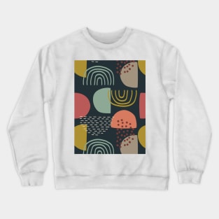 Sunset and Rainbow Pattern Crewneck Sweatshirt